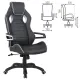 Игровое кресло  "Techno Pro GM-003", экокожа, черное/серое, вставки серые, 531814. Фото товара с разных ракурсов.