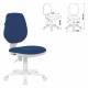 Кресло  "Fancy MG-201W", без подлокотников, пластик белый, синее, 532413, MG-201W_532413. Фото товара с разных ракурсов.